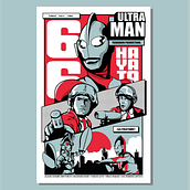 Proyecto Ilustración vectorial "Ultraman". Un proyecto de Ilustración tradicional, Ilustración digital e Ilustración vectorial de Vao Andrews - 05.12.2020
