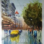 curso de paisaje urbano con acuarela de @danielpitocampo. Een project van  Urban art van dmafotografos - 05.12.2020