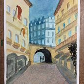 Meu projeto do curso: Representação arquitetônica com aquarela. Architectural Illustration, and Watercolor Painting project by Barry Barrera - 12.06.2020