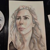 My project in Artistic Portrait with Watercolors course. Watercolor Painting project by Rotem Reiner - 12.07.2020