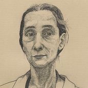 My project in Introduction to Portraits with India Ink and Nibs course - Pina Bausch portrait. Portrait Drawing project by Lívia Araújo - 12.08.2020