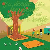 My project in Editorial Illustration for Magazines course. Graphic Design, and Traditional illustration project by Alice Red - 12.29.2020