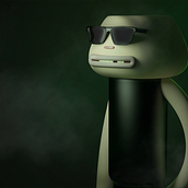 Introducción exprés al 3D - Un macarra en la sala. 3D, 3D Design, Character Design, Photograph, Post-production, Photo Retouching, 3D Modeling, and 3D Character Design project by Irati Otxoa - 12.08.2020