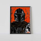 Mando Poster. Digital Illustration project by Mario Avalos - 12.09.2020