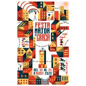 Festa Major de Gràcia 2020. Poster Design, Graphic Design, and Traditional illustration project by Sergi Solans - 12.09.2020