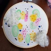 The Cuteness . Embroider, and Watercolor Painting project by gladdys005 - 12.09.2020