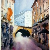 My project in Architectural Illustration with Watercolor course. Un progetto di Illustrazione tradizionale di griginappalla - 09.12.2020
