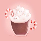 Jolly Warm Christmas illustration. Een project van Digitale illustratie van Jo Lin Ong - 04.12.2020