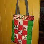Mi Proyecto del curso: Introducción al patchwork contemporáneo bolso navideño. Pattern Design project by lidriquelme - 12.10.2020