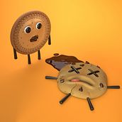 Galletas. Een project van 3D y 3D-karakterontwerp van Rafael Rojo - 10.12.2020