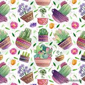 Nature patterns. Fine Arts, Creativit, Drawing, Design, Product Design, Editorial Design, Graphic Design, Traditional illustration, Botanical Illustration, Digital Illustration, Pattern Design, Painting, and Watercolor Painting project by Adelaida Pérez Santos - 12.10.2020