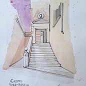 Castel Sant´Angelo - Roma. Watercolor Painting project by Pablo Lozano - 12.11.2020