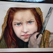 Mi Proyecto del curso: Retrato ilustrado en acuarela. Realistic Drawing project by carolmorb - 12.11.2020