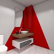 Baños - Oficinas BZ. Architecture, Interior Architecture, and Decoration project by Nayeli Sarmiento Valladares - 12.10.2020