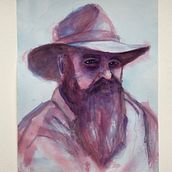 My Artistic Watercolor Portrait.. Watercolor Painting project by DAVID SHANKLIN - 12.11.2020