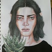Mi Proyecto del curso: Retrato en acuarela a partir de una fotografía. Watercolor Painting project by Sofía Cortés - 12.11.2020