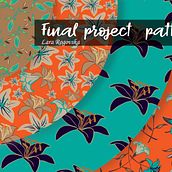 My project in Vector Pattern Creation and Commercialization course. Pattern Design project by Lara Rogovska/Chaika - 01.10.2021