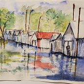 My project in Architectural Sketching with Watercolor and Ink course . Ilustrasi Arsitektur proyek oleh kdisok - 12.13.2020