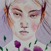 Mi Proyecto del curso: Retrato ilustrado en acuarela. Traditional illustration, and Watercolor Painting project by Emerson Mena - 12.13.2020