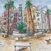 My project in Urban Sketching: Express Your World in a New Perspective course. Creativit project by Ann S Pihlgren - 12.13.2020