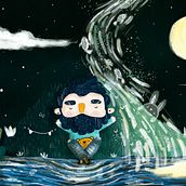 LUZ DE LUNA. Children's Illustration project by Rafi Zart - 12.13.2020