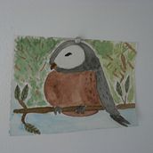 Bird in the heights . Watercolor Painting project by fioresailing - 12.14.2020