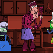 Los Tres Cocineros Ochenteros . Ilustrasi tradisional proyek oleh Sebastián Inca - 12.14.2020