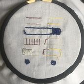 Mi Proyecto del curso: Retrato lineal bordado. Un progetto di Belle arti di mariapaulaleonayala_1 - 15.12.2020
