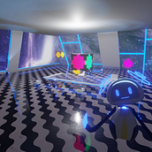 Robots in the space. 3D, Film, Video, TV, Animation, Game Design, Film, and 3D Design project by Cesar Moncayo - 12.30.2021