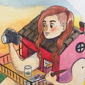 Un autoretrato como una casa. Un projet de Illustration traditionnelle de Sara Planella i Jou - 15.12.2020