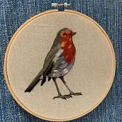 My project in Painting with Thread: Textile Illustration Techniques course. Embroider project by Gabriela Cintra - 12.16.2020