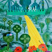 My exciting journey to the Emerald City of Oz. Een project van Traditionele illustratie, Collage y Papercraft van Rossitsa Minovska-Devedzhieva - 23.12.2020