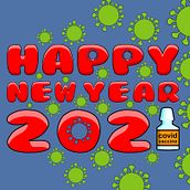 Happy New year 2021. Een project van 2D-animatie van Chinu Meenu - 16.12.2020
