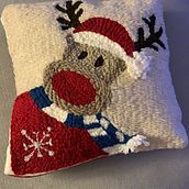 Proyecto fin de curso: Cojín Navidad 🎄🎁 . Un proyecto de Bordado de Yésica Fernández - 16.12.2020
