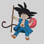 Junção de personagens (Goku + Steven). Digital Illustration project by cecilia - 12.16.2020