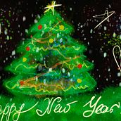 New year. Digital Illustration project by Anna Bronstone - 12.16.2020