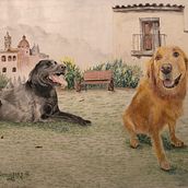 Bruno y Martina. Traditional illustration, and Drawing project by GABRIEL - 03.22.2023
