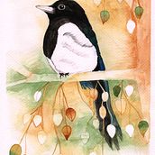 My first attempt for the final project in the course Negative Watercolouring. Watercolor Painting project by Quiel Beekman - 11.22.2020