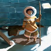 Proyecto INUIT LAURA curso: Principios de iluminación para pintura digital. Un progetto di Pittura digitale di LAURA VILLARROYA SANAHUJA - 17.12.2020
