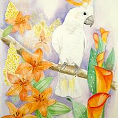 My project in Negative Watercolor Painting for Botanical Illustration course. Watercolor Painting project by Quiel Beekman - 12.17.2020