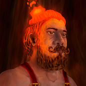 Hephaestus Self-Portrait. Digital Painting project by Jaime Assis Rodrigues - 12.17.2020