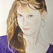 Mi Proyecto del curso:  Retrato realista con lápices de colores. Pencil Drawing project by Georgette Rondeau - 12.18.2020