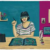 Meu projeto do curso: Sketchbook pictórico com guache. Interior Architecture, Decoration, and Gouache Painting project by JULIANA PEGLOW HEIN - 12.18.2020