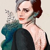 Mi Proyecto del curso: Retrato ilustrado con Procreate. Un proyecto de Ilustración digital, Dibujo artístico y Dibujo digital de Maria Orellana - 18.12.2020