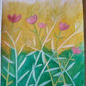 Mi Proyecto del curso: Técnicas de acuarela en negativo para ilustración botánica. Watercolor Painting project by kristalcel - 12.18.2020