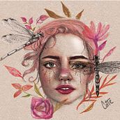 Mi Proyecto del curso: Retrato ilustrado en acuarela. Un proyecto de Dibujo digital y Pintura a la acuarela de mplg1005 - 19.12.2020
