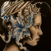 Mi Proyecto del curso: Retrato creativo en claroscuro con lápiz. Drawing project by Andrea Merino - 12.19.2020