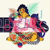 Tropical ✦ Geo VI. Un projet de Illustration traditionnelle et Illustration numérique de El Totoi - 20.12.2020