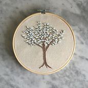 White Dogwood. Embroider project by Claudia Neff - 05.15.2020