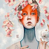 Ofelia. Digital Illustration project by Barbara Pala - 12.21.2020